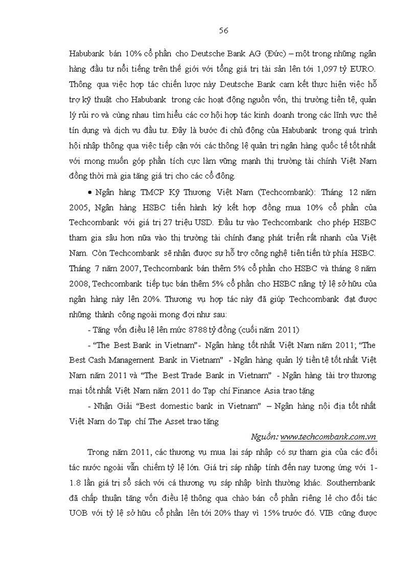 image for page Hoạt động sáp nhập và mua lại trong ngành ngân hàng trên thế giới bài học kinh nghiệm cho Việt Nam