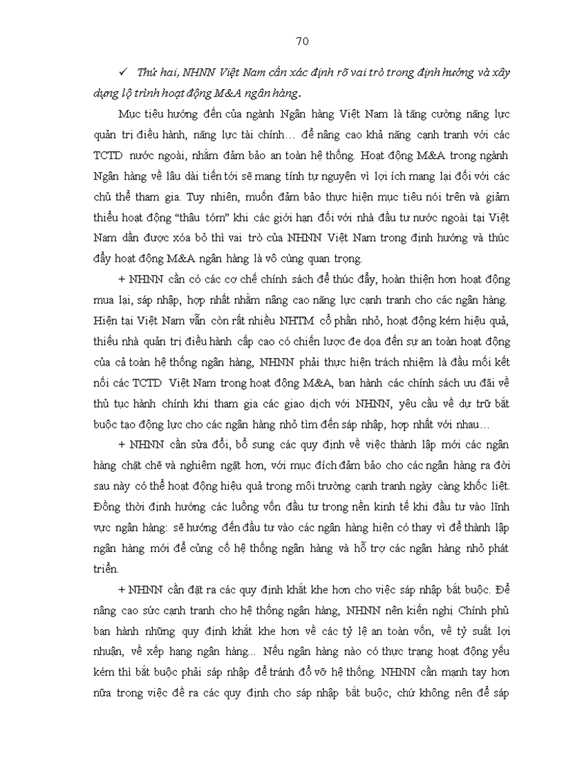 image for page Hoạt động sáp nhập và mua lại trong ngành ngân hàng trên thế giới bài học kinh nghiệm cho Việt Nam