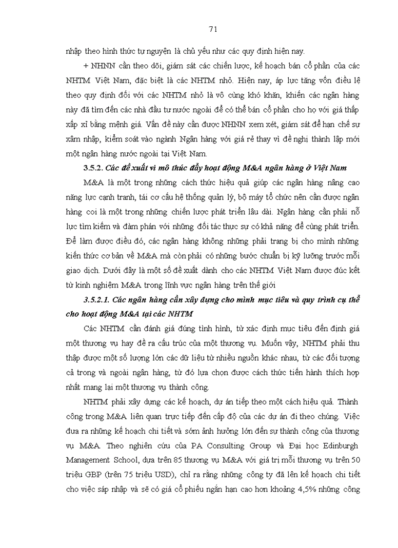 image for page Hoạt động sáp nhập và mua lại trong ngành ngân hàng trên thế giới bài học kinh nghiệm cho Việt Nam