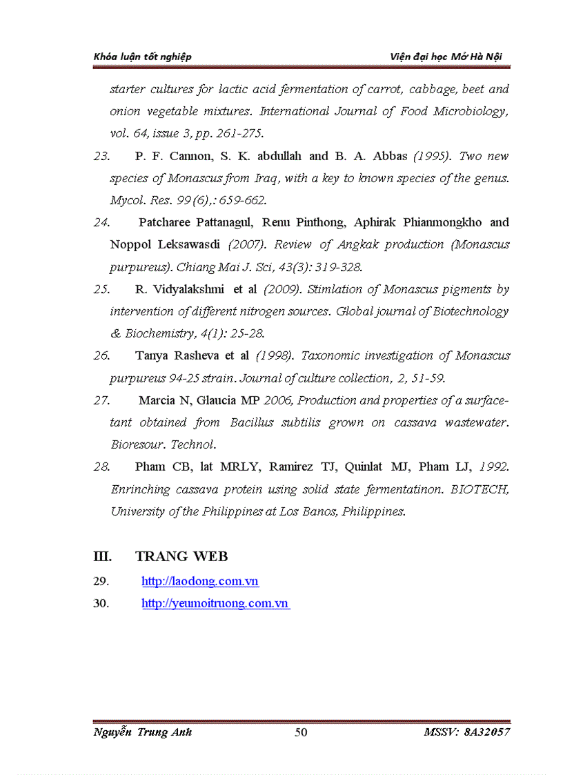 image for page Nghiên cứu một số yếu tố ảnh hưởng đến sinh trưởng của vi sinh vật sử dụng trong sản xuất chế phẩm xử lý bã thải sau CBTBS làm thức ăn chăn nuôi