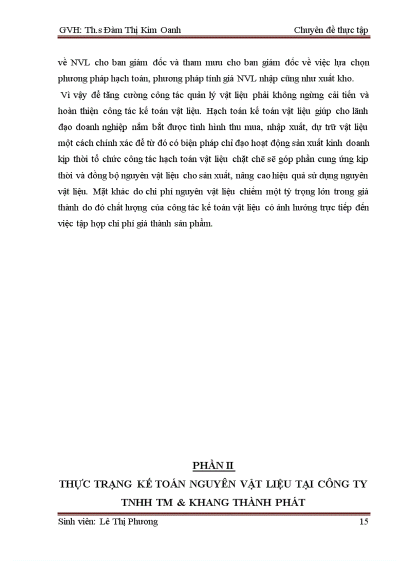 image for page Hoàn thiện kế toán nguyên vật liệu tại công ty TNHH TM XD Khang Thành Phát 1