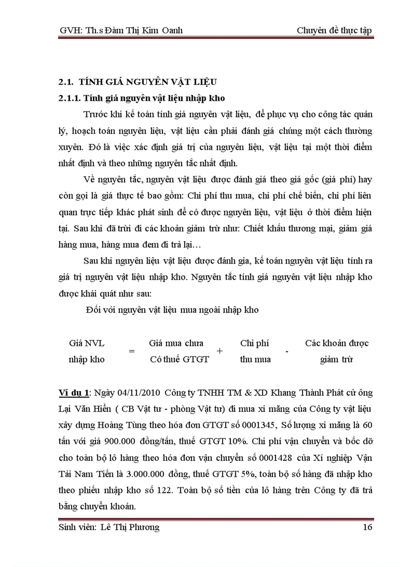 image for page Hoàn thiện kế toán nguyên vật liệu tại công ty TNHH TM XD Khang Thành Phát 1