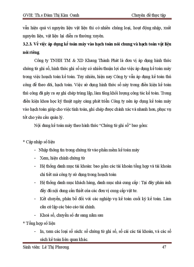 image for page Hoàn thiện kế toán nguyên vật liệu tại công ty TNHH TM XD Khang Thành Phát 1