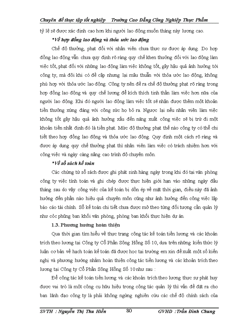 image for page Hoàn thiện công tác kế toán tiền lương và các khoản trích theo lương tại Công ty Cổ Phần Sông Hồng Số 10