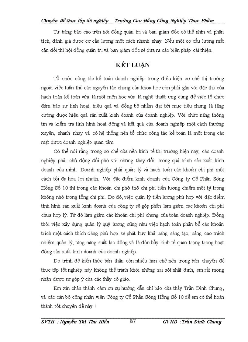 image for page Hoàn thiện công tác kế toán tiền lương và các khoản trích theo lương tại Công ty Cổ Phần Sông Hồng Số 10