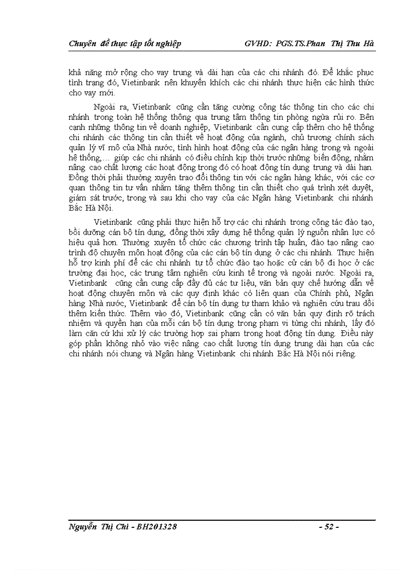 image for page Giải pháp nâng cao chất lượng tín dụng trung và dài hạn tại Ngân hàng thương mại cổ phần công thương Việt Nam chi nhánh Bắc Hà Nội