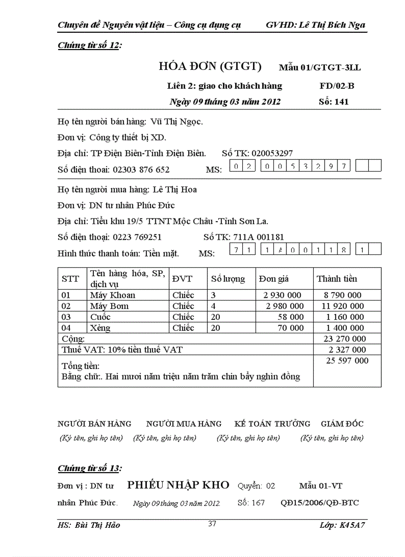 image for page Kế toán nguyên vật liệu công cụ dụng cụ tại DN Tư nhân Phúc Đức