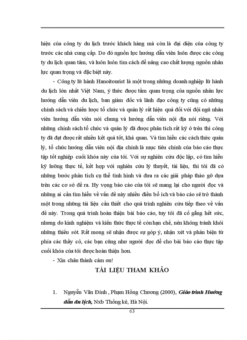 image for page Công tác tổ chức và quản lý nhằm nâng cao chất lượng nguồn nhân lực hướng dẫn viên du lịch nội địa tại công ty Lữ hành HanoiTourist 4