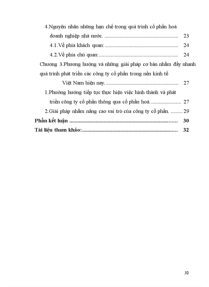 image for page Thực trạng các công ty cổ phần và tình hình cổ phần hoá doanh nghiệp ở nước ta hiện nay