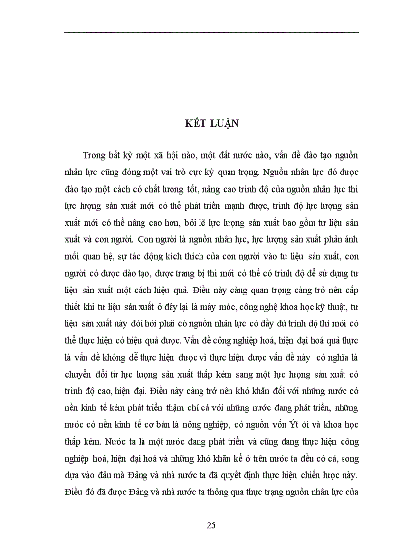 image for page Thực trạng và giải pháp để nâng cao hiệu quả của đào tạo và sử dụng nguồn nhân lực phục vụ cho sự nghiệp công nghiệp hoá hiện đại hoá ở Việt Nam
