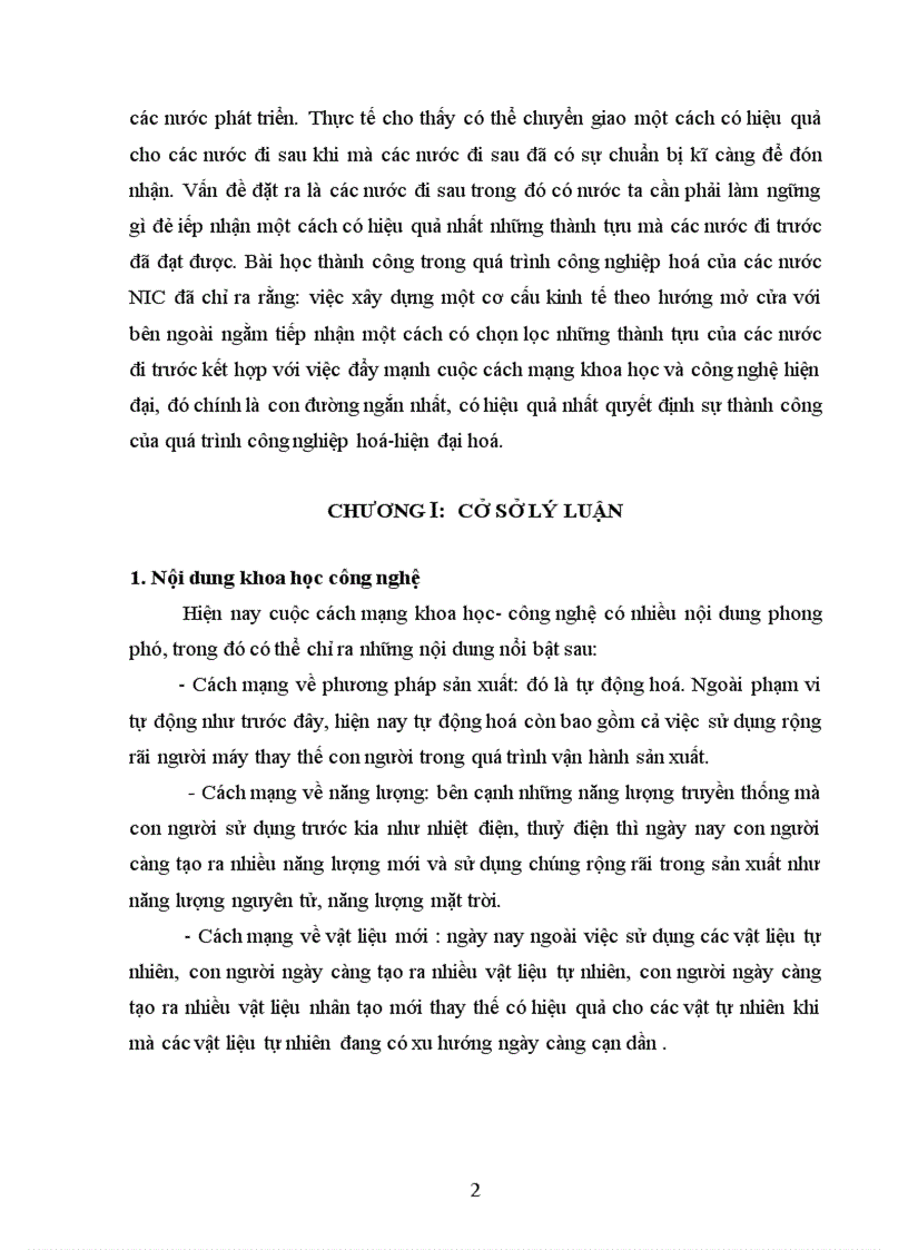 image for page Ảnh hưởng của cách mạng khoa học công nghệ đến quá trình công nghiệp hoá hiện đại hoá