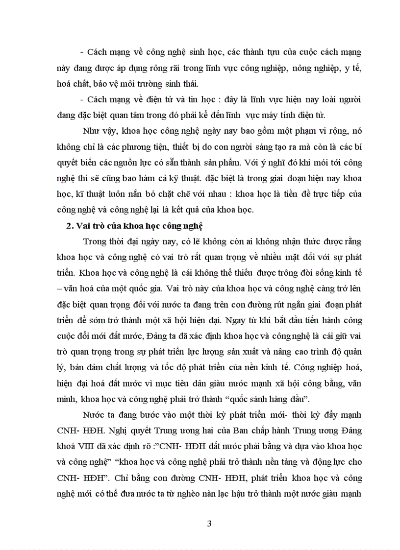 image for page Ảnh hưởng của cách mạng khoa học công nghệ đến quá trình công nghiệp hoá hiện đại hoá