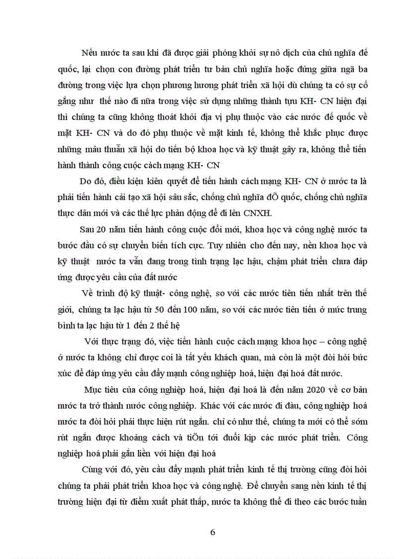 image for page Ảnh hưởng của cách mạng khoa học công nghệ đến quá trình công nghiệp hoá hiện đại hoá