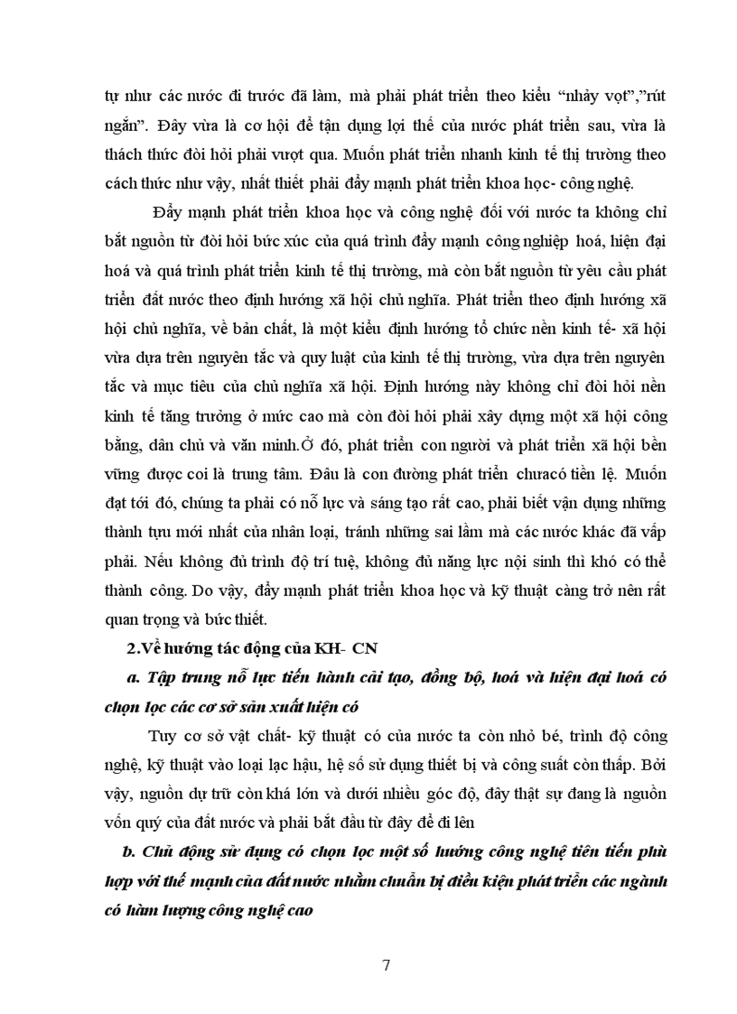 image for page Ảnh hưởng của cách mạng khoa học công nghệ đến quá trình công nghiệp hoá hiện đại hoá