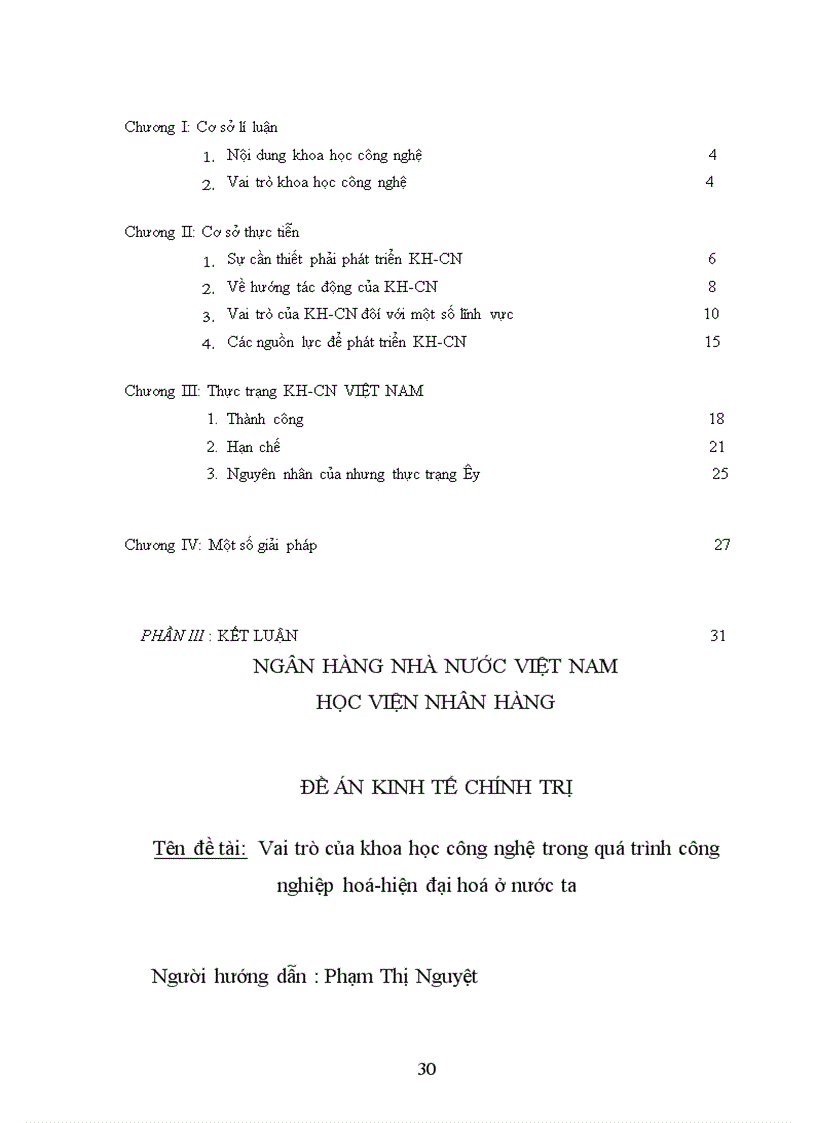 image for page Ảnh hưởng của cách mạng khoa học công nghệ đến quá trình công nghiệp hoá hiện đại hoá