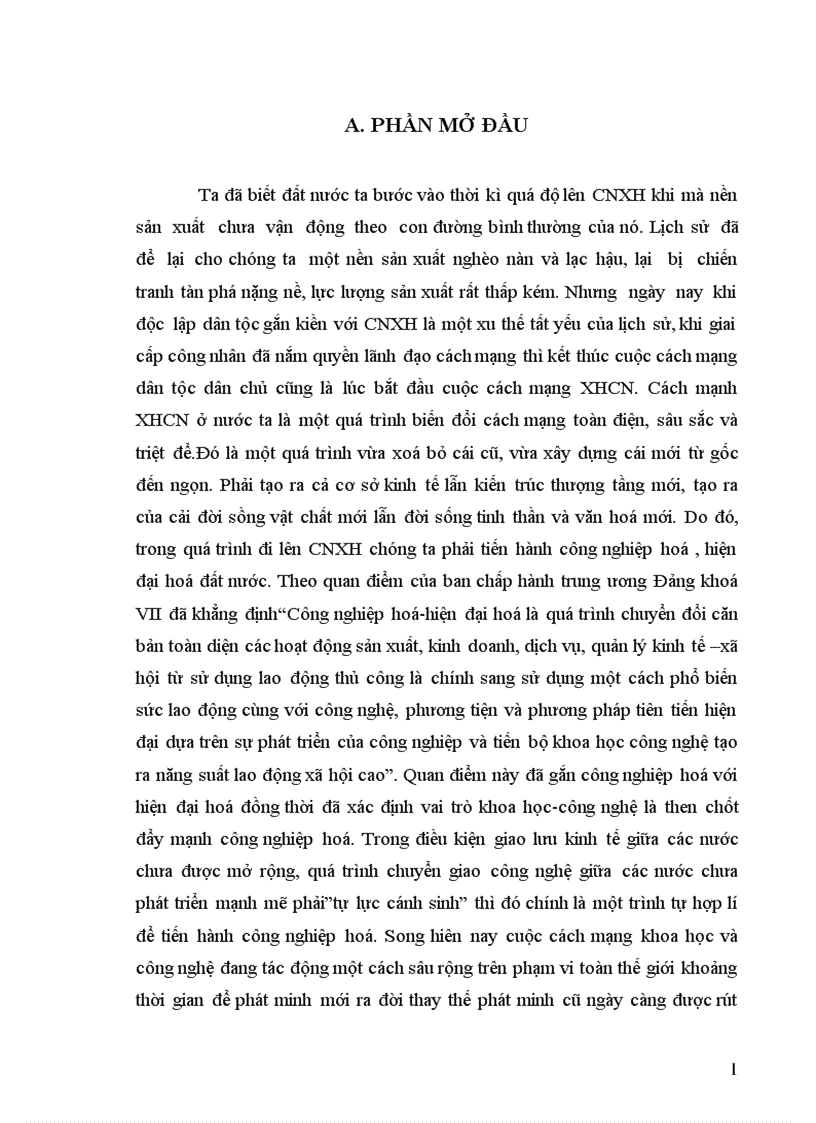 image for page Ảnh hưởng của cách mạng khoa học công nghệ đến quá trình công nghiệp hoá hiện đại hoá 1