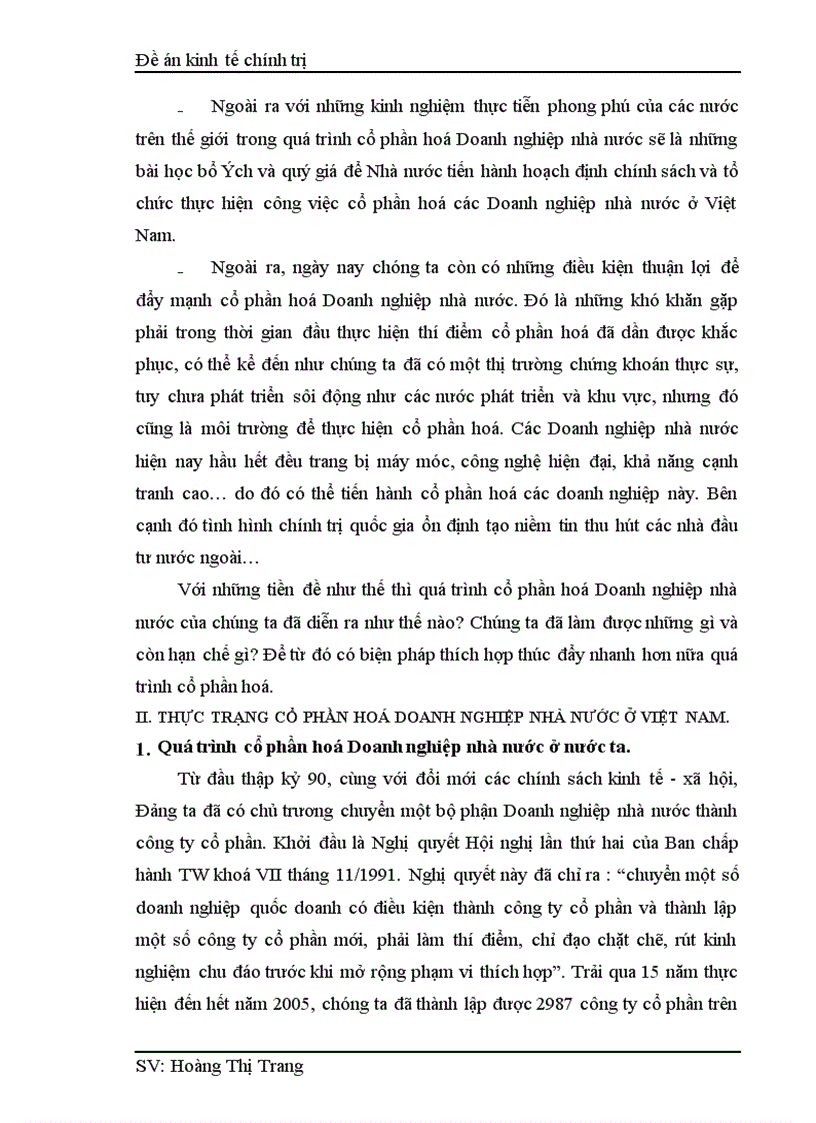image for page Một số biện pháp nhằm tiếp tục đẩy mạnh quá trình cổ phần hoá trong một bộ phận Doanh nghiệp nhà nước ở nước ta trong giai đoạn hiện nay