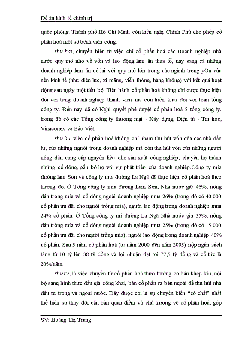 image for page Một số biện pháp nhằm tiếp tục đẩy mạnh quá trình cổ phần hoá trong một bộ phận Doanh nghiệp nhà nước ở nước ta trong giai đoạn hiện nay