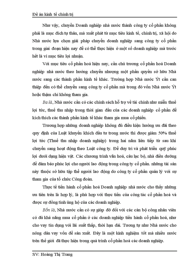 image for page Một số biện pháp nhằm tiếp tục đẩy mạnh quá trình cổ phần hoá trong một bộ phận Doanh nghiệp nhà nước ở nước ta trong giai đoạn hiện nay