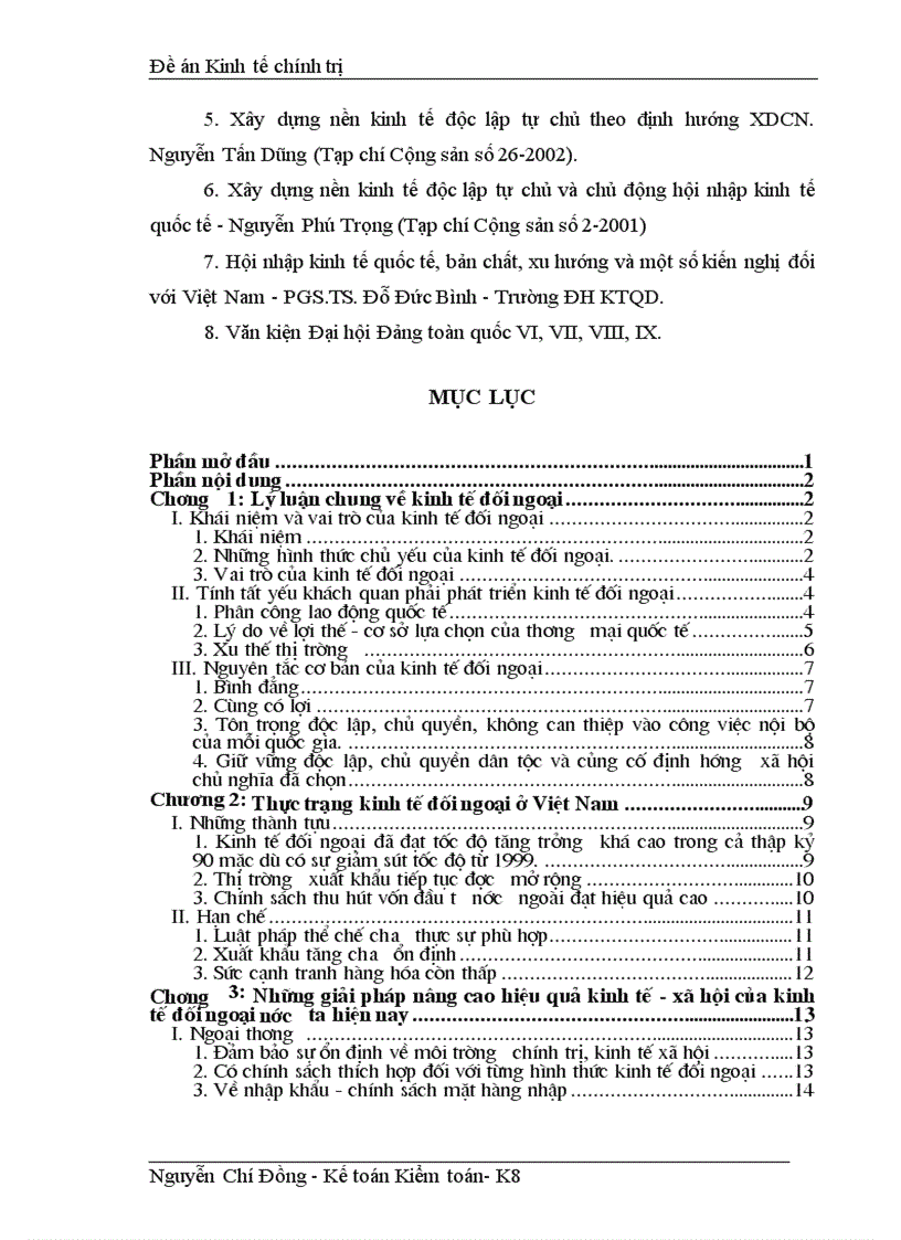 image for page Giải pháp nâng cao hiệu quả kinh tế xã hội của kinh tế đối ngoại ở nước ta hiện nay