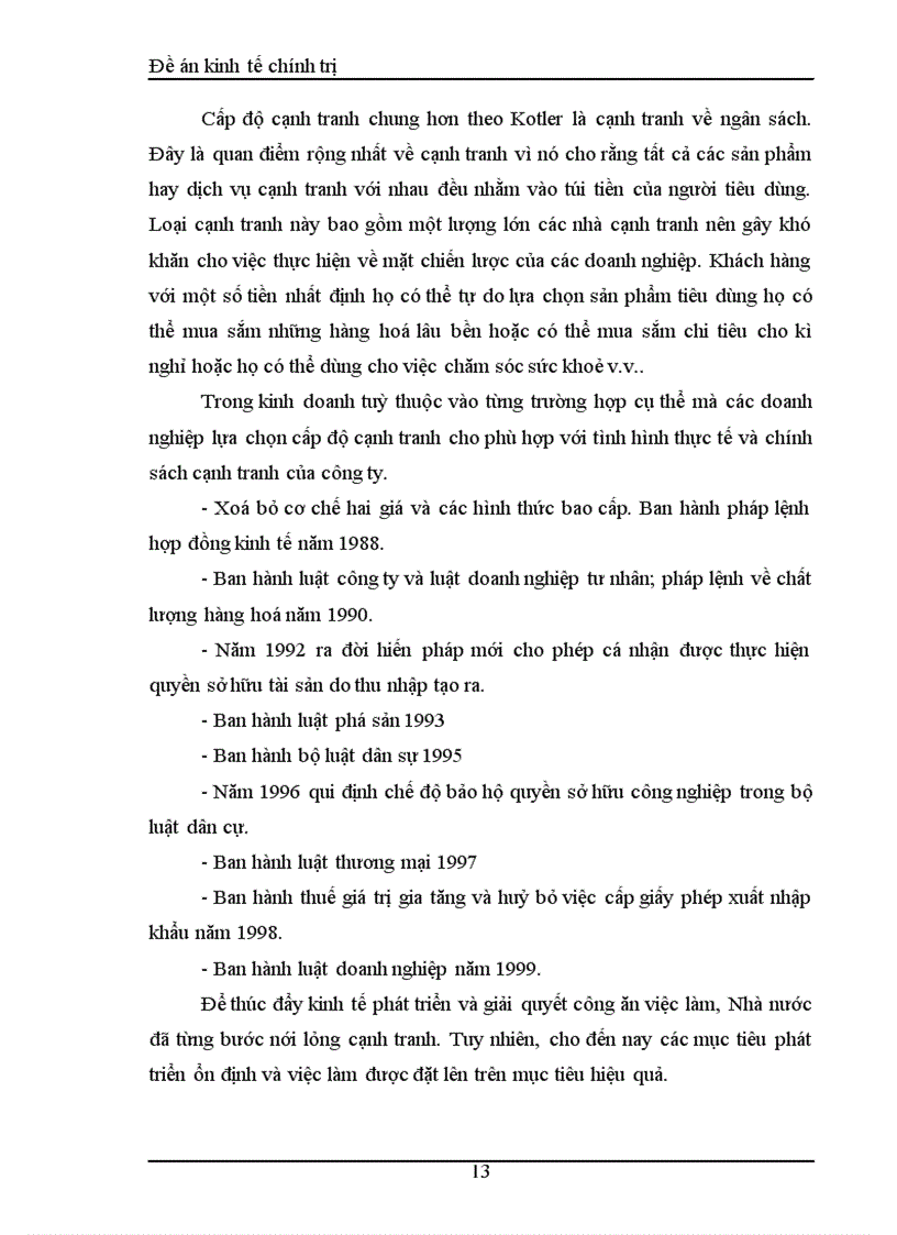 image for page Cạnh tranh trong nền kinh tế thị trường ở Việt Nam