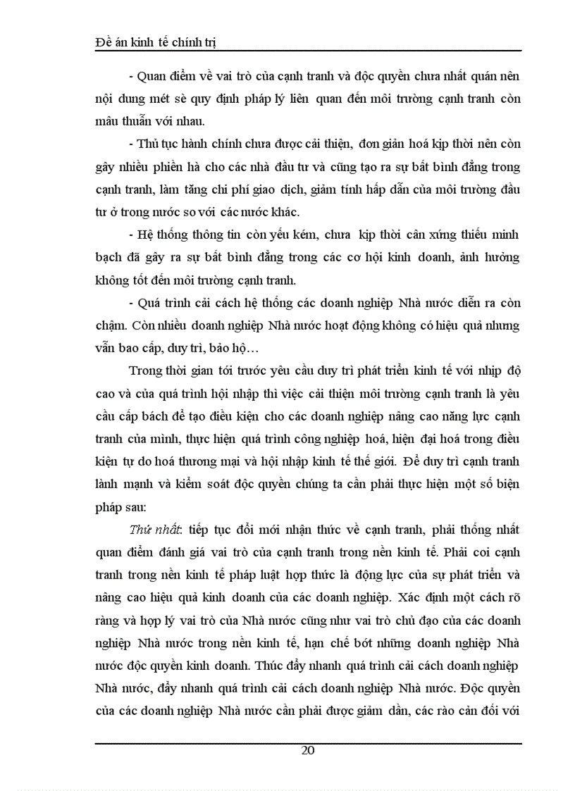 image for page Cạnh tranh trong nền kinh tế thị trường ở Việt Nam