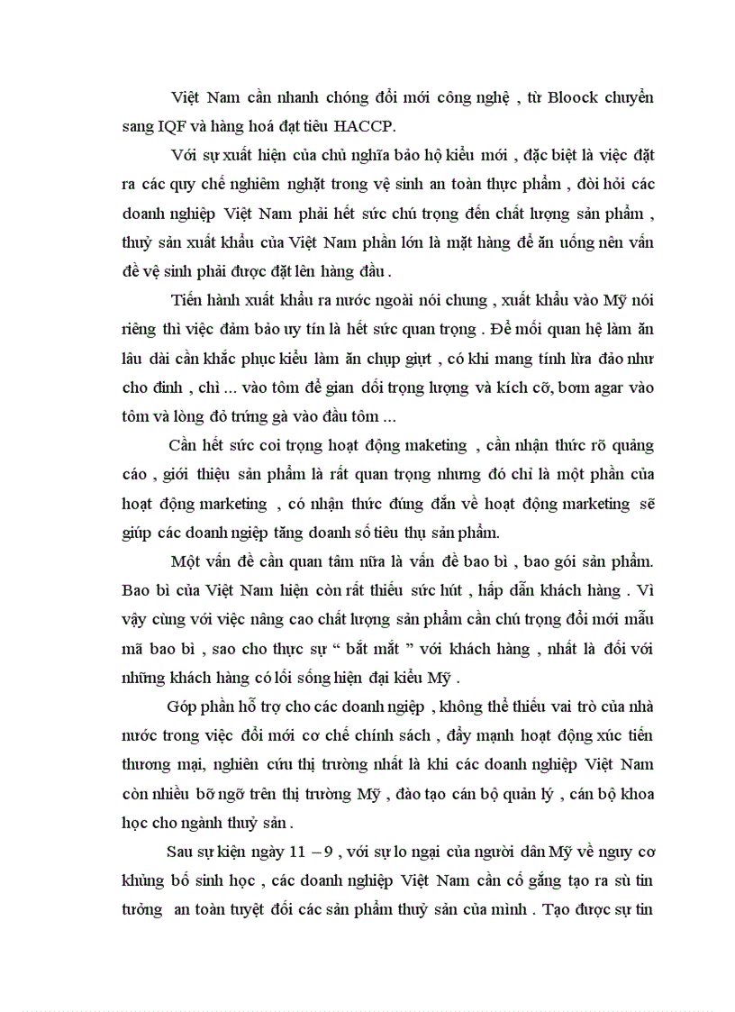 image for page Vấn đề xuất khẩu thuỷ sản của Việt Nam vào Mỹ thực trạng và giải pháp