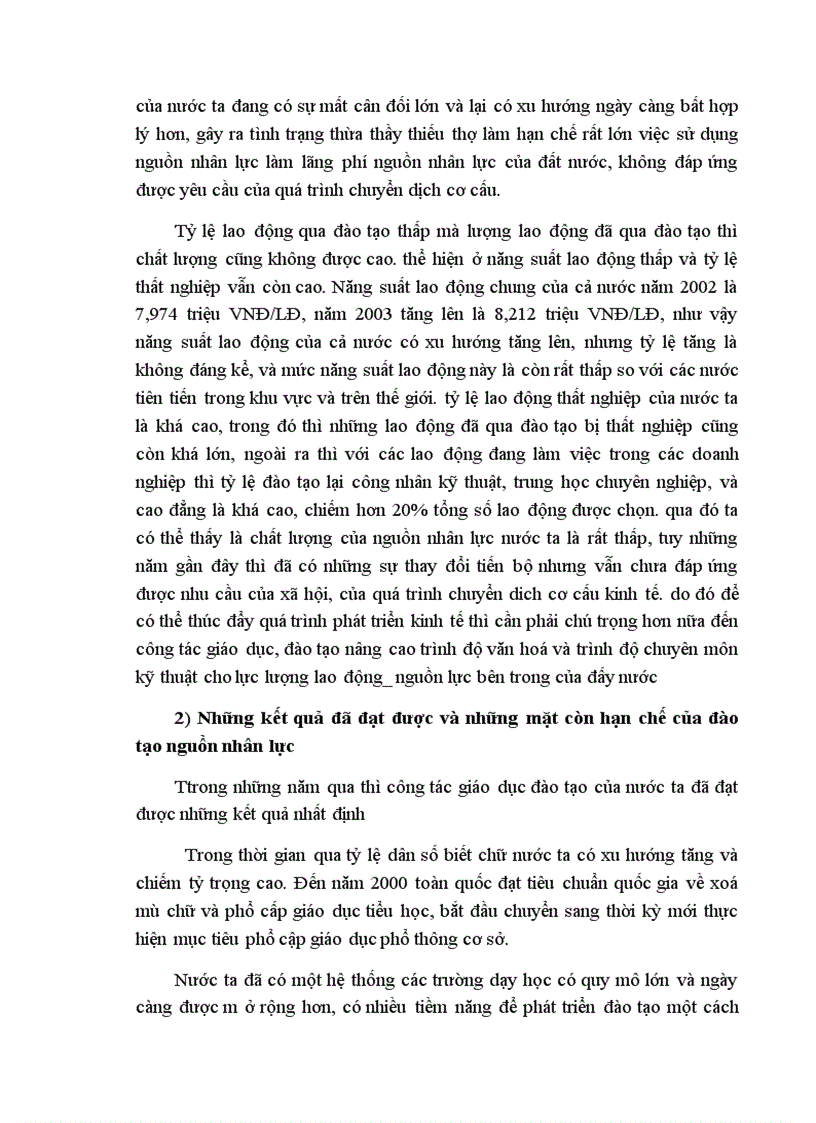 image for page Đánh giá thực trạng của đào tạo và phát triển nguồn nhân lực ở Việt Nam hiện nay