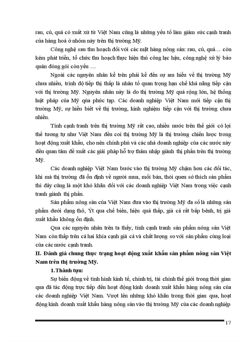 image for page Thực trạng và giải pháp nhằm đẩy mạnh xuất khẩu sản phẩm nông sản việt nam vào thị trường mỹ