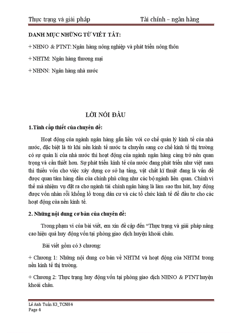 image for page Thực trạng huy động vốn tại phòng giao dịch nhno và ptnt huyện khoái châu 1