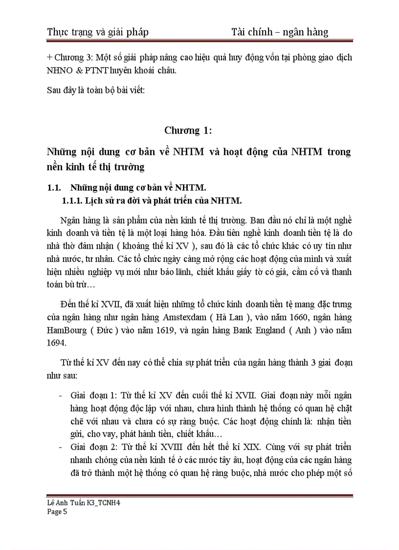 image for page Thực trạng huy động vốn tại phòng giao dịch nhno và ptnt huyện khoái châu 1