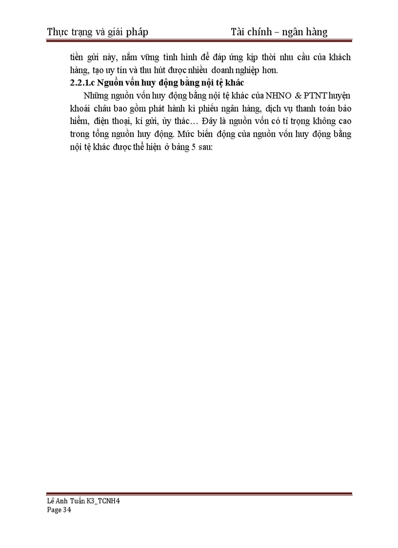 image for page Thực trạng huy động vốn tại phòng giao dịch nhno và ptnt huyện khoái châu 1