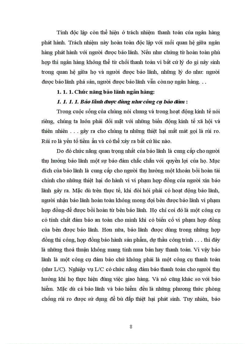 image for page Thực trạng hoạt động bảo lãnh tại ngân hàng tmcp công thương chi nhánh tây hà nội