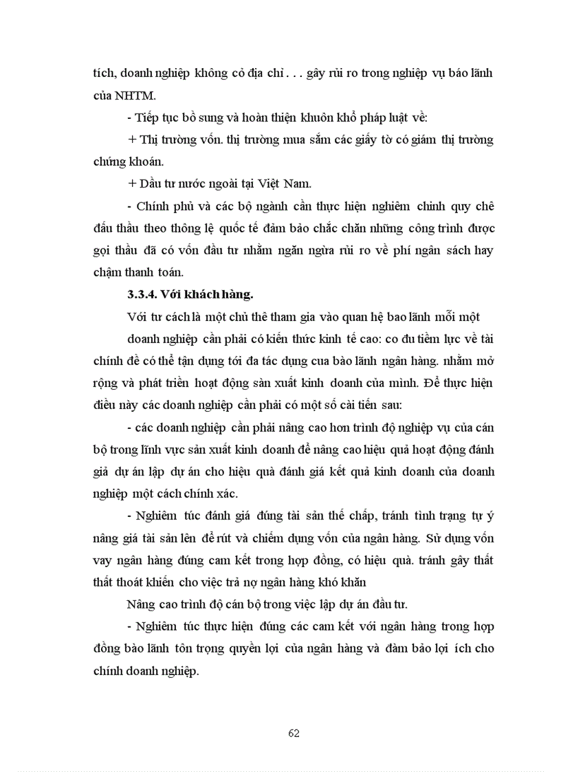 image for page Thực trạng hoạt động bảo lãnh tại ngân hàng tmcp công thương chi nhánh tây hà nội