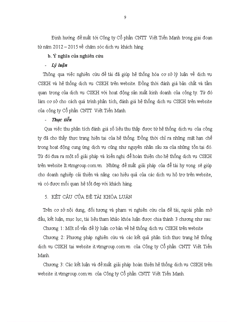 image for page Hoàn thiện hệ thống dịch vụ chăm sóc khách hàng trên website It vtmgroup com vn của Công ty Cổ phần CNTT Việt Tiến Mạnh