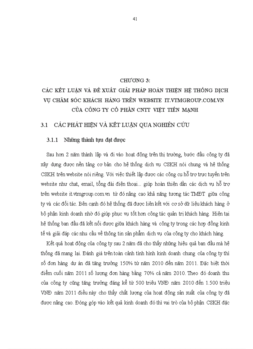 image for page Hoàn thiện hệ thống dịch vụ chăm sóc khách hàng trên website It vtmgroup com vn của Công ty Cổ phần CNTT Việt Tiến Mạnh