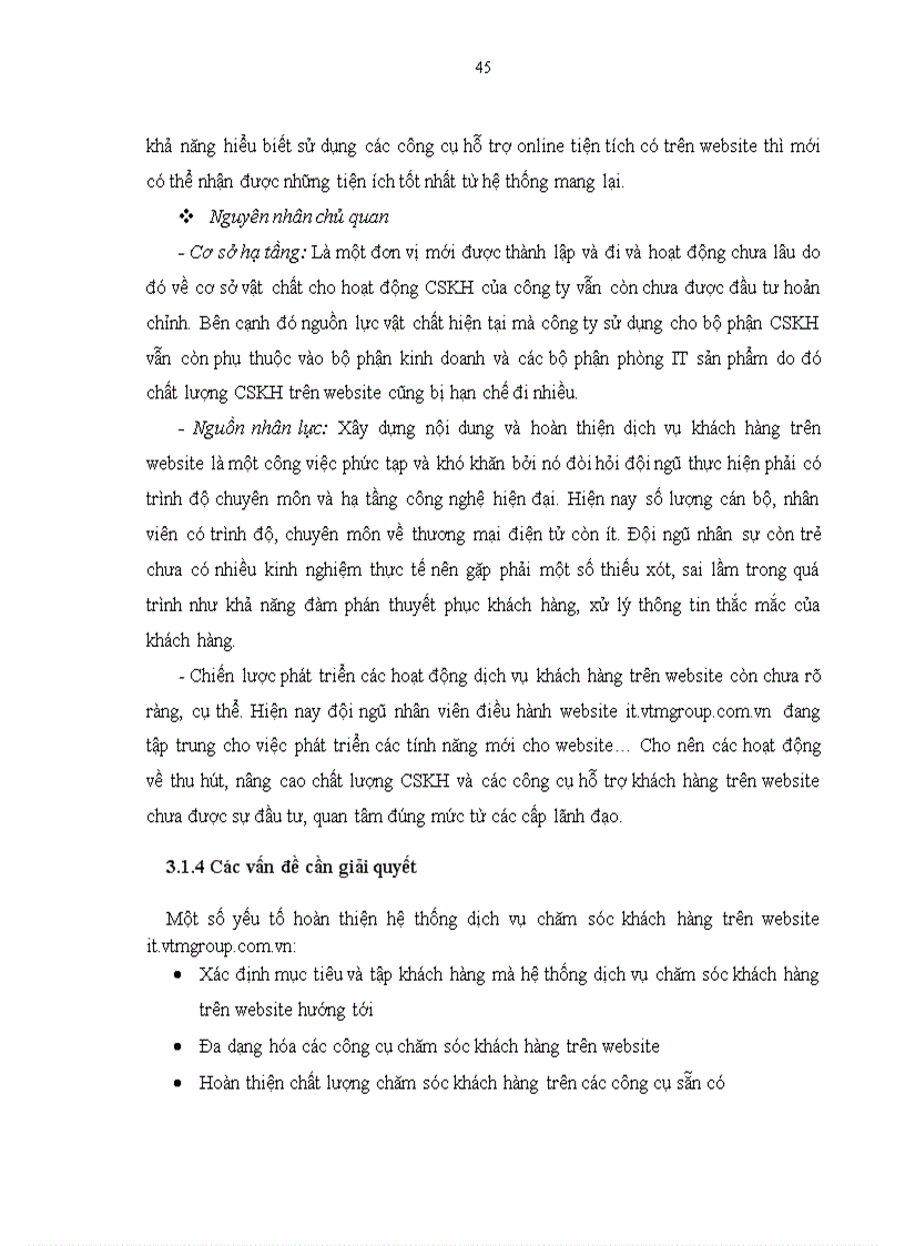 image for page Hoàn thiện hệ thống dịch vụ chăm sóc khách hàng trên website It vtmgroup com vn của Công ty Cổ phần CNTT Việt Tiến Mạnh