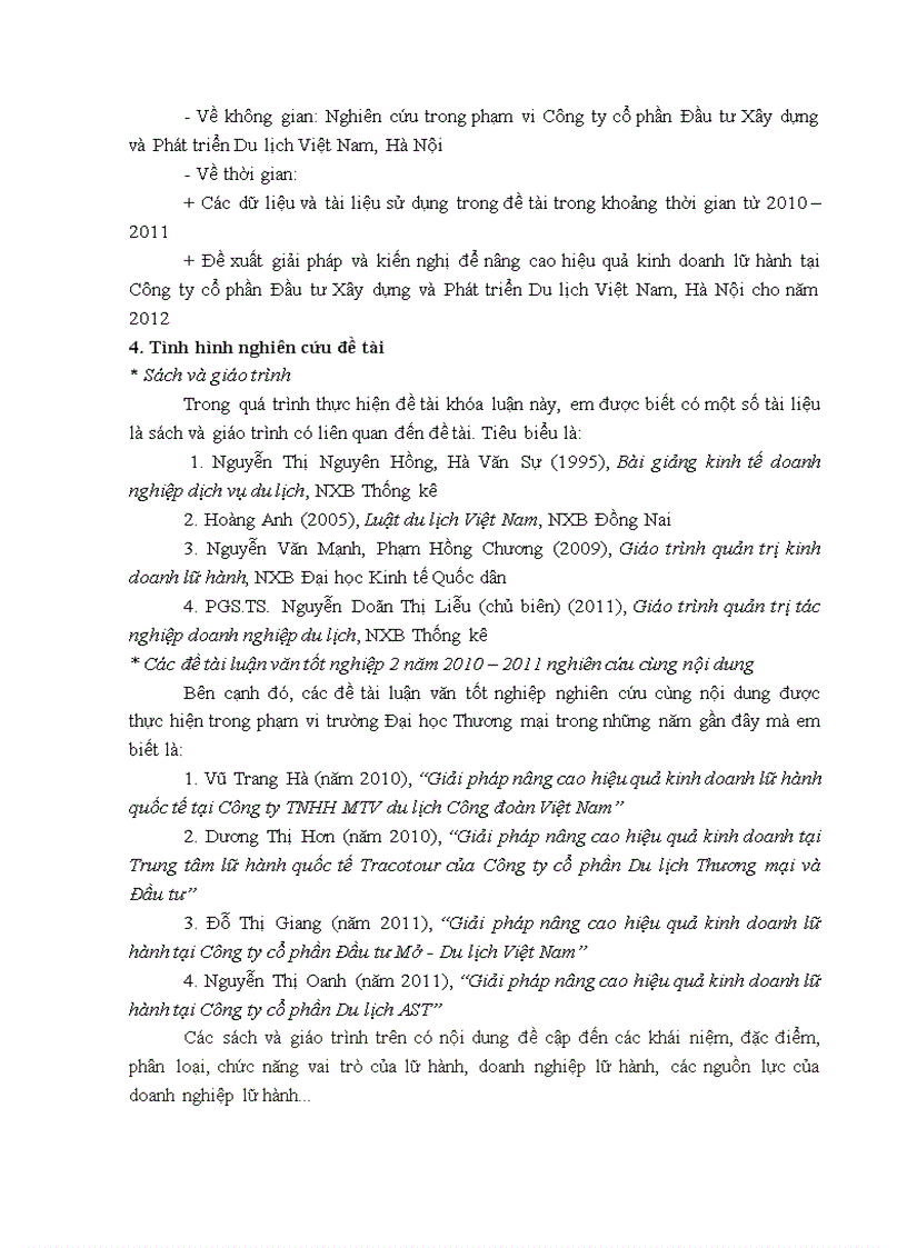 image for page Giải pháp nâng cao hiệu quả kinh doanh lữ hành tại Công ty cổ phần Đầu tư Xây dựng và Phát triển Du lịch Việt Nam Hà Nội 1