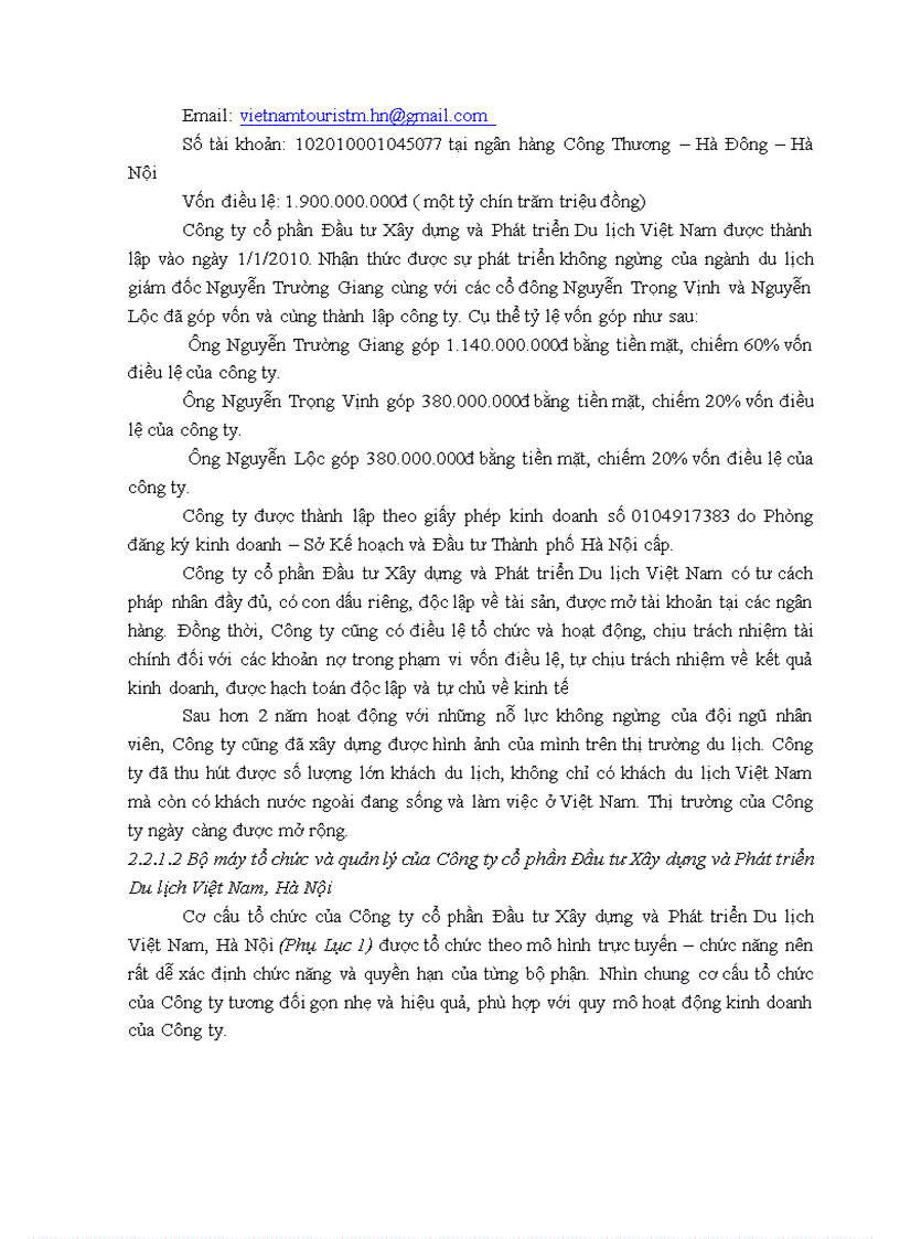 image for page Giải pháp nâng cao hiệu quả kinh doanh lữ hành tại Công ty cổ phần Đầu tư Xây dựng và Phát triển Du lịch Việt Nam Hà Nội 1