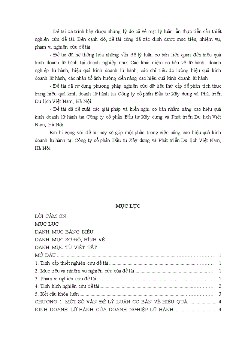 image for page Giải pháp nâng cao hiệu quả kinh doanh lữ hành tại Công ty cổ phần Đầu tư Xây dựng và Phát triển Du lịch Việt Nam Hà Nội 1