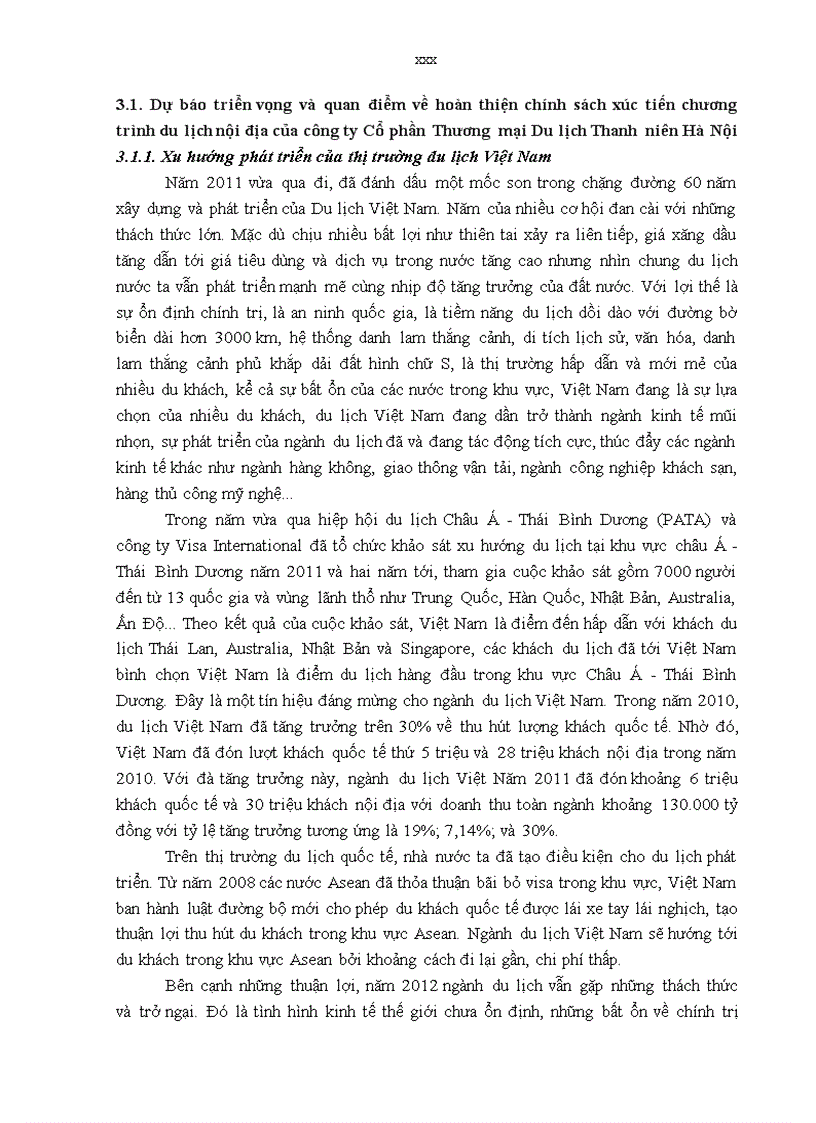 image for page Thực trạng chính sách xúc tiến chương trình du lịch nội địa của công ty cổ phần thương mại du lịch thanh niên hà nội hyt travel