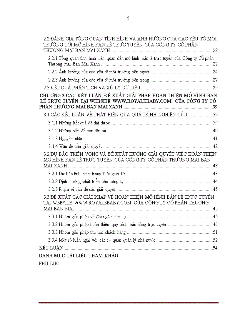 image for page Hoàn thiện mô hình bán lẻ trực tuyến mặt hàng giày dép tại website www royalebaby com của công ty CPTM Ban Mai Xanh