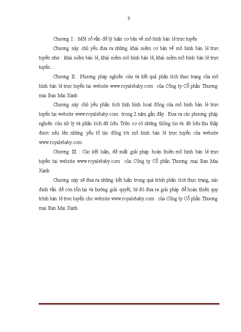 image for page Hoàn thiện mô hình bán lẻ trực tuyến mặt hàng giày dép tại website www royalebaby com của công ty CPTM Ban Mai Xanh