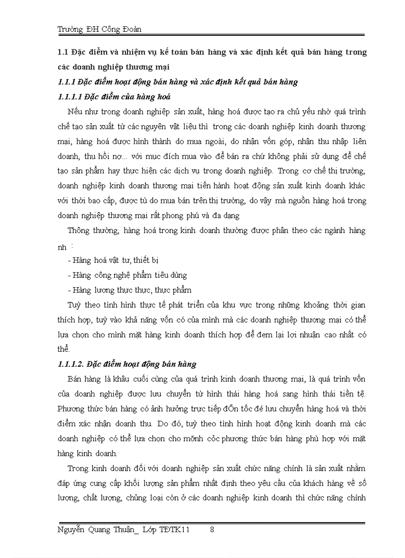 image for page Hoàn thiện kế toán bán hàng và xác định kết quả bán hàng tại Công ty CPTM CNTP Hoàng Lâm