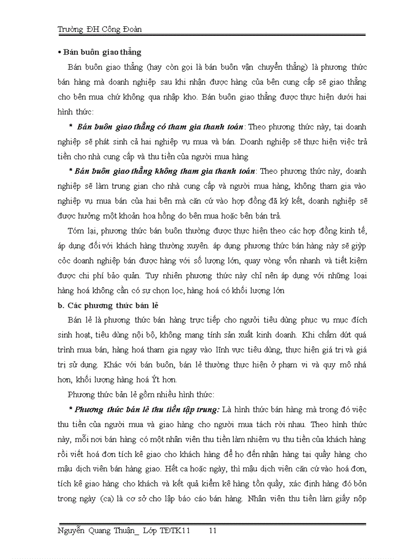 image for page Hoàn thiện kế toán bán hàng và xác định kết quả bán hàng tại Công ty CPTM CNTP Hoàng Lâm