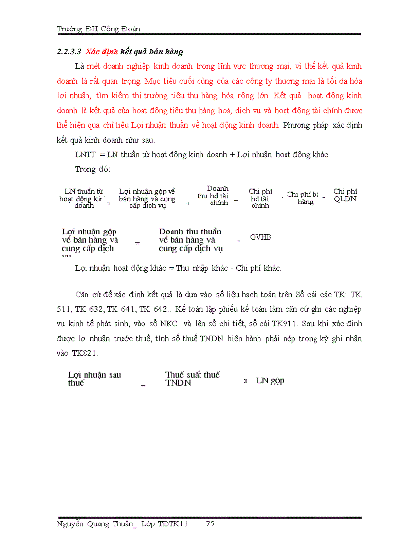 image for page Hoàn thiện kế toán bán hàng và xác định kết quả bán hàng tại Công ty CPTM CNTP Hoàng Lâm