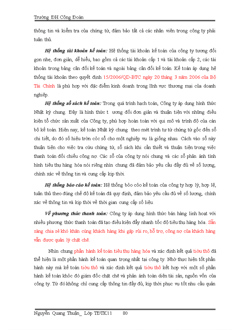image for page Hoàn thiện kế toán bán hàng và xác định kết quả bán hàng tại Công ty CPTM CNTP Hoàng Lâm