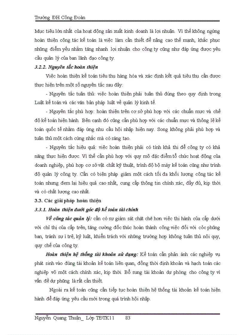 image for page Hoàn thiện kế toán bán hàng và xác định kết quả bán hàng tại Công ty CPTM CNTP Hoàng Lâm