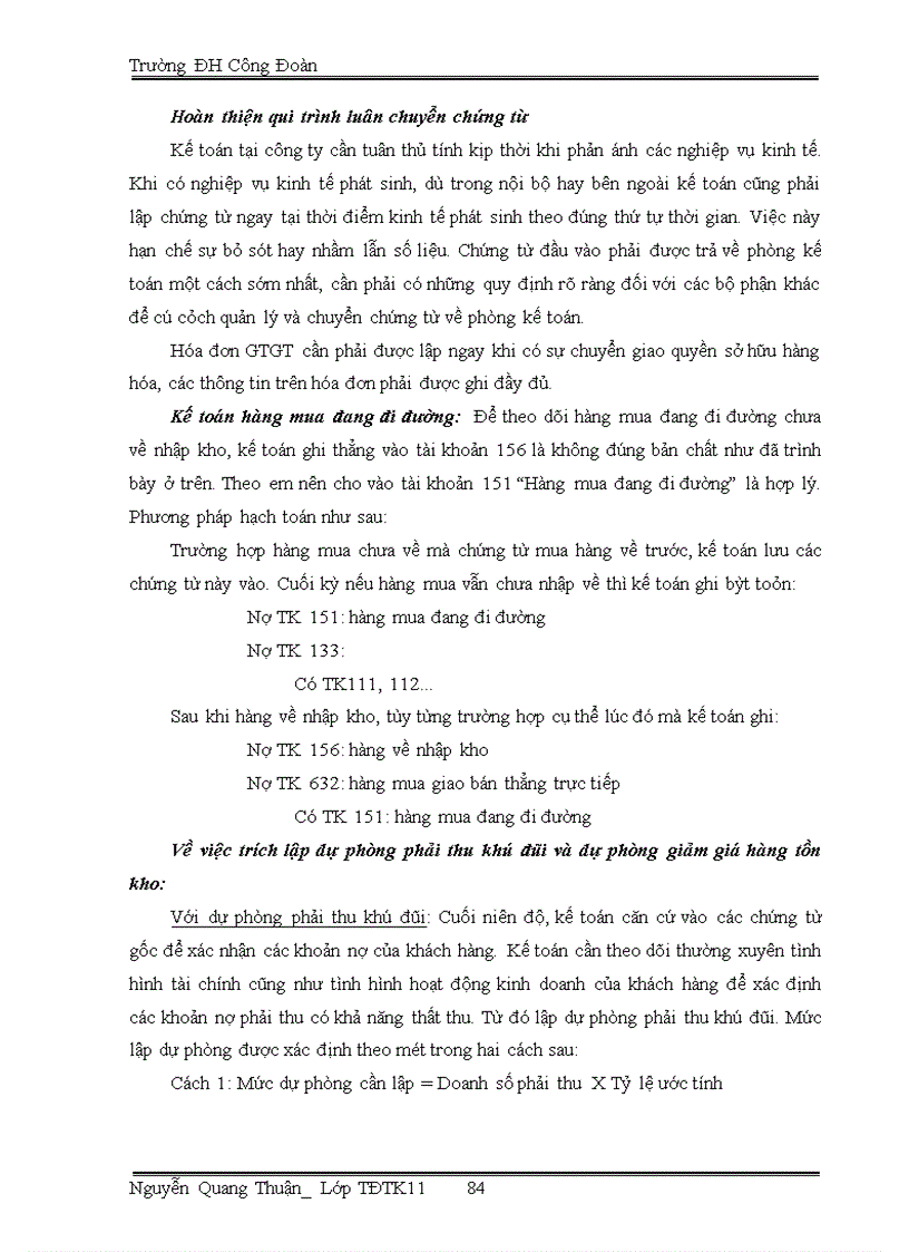 image for page Hoàn thiện kế toán bán hàng và xác định kết quả bán hàng tại Công ty CPTM CNTP Hoàng Lâm