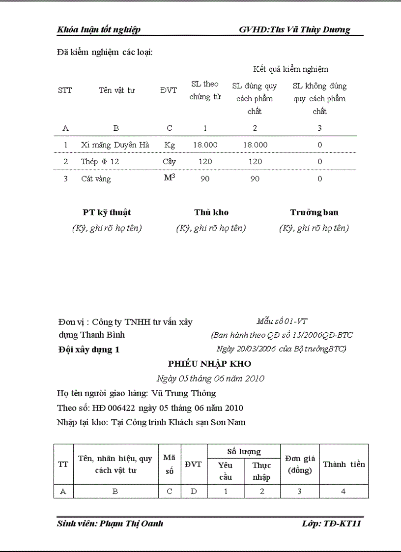 image for page Kế toán tập hợp chi phí sản xuất và tính giá thành sản phẩm xây lắp tại Công ty TNHH Tư vấn và xây dựng Thanh Bình
